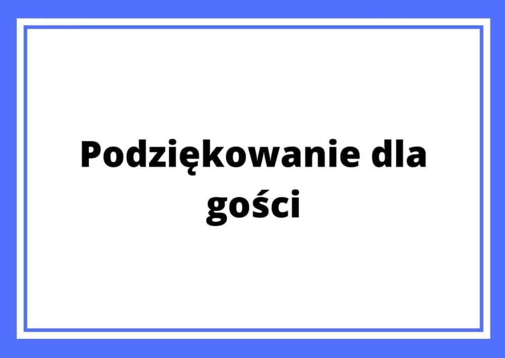 Podziękowanie dla gości Śmieszne życzenia urodzinowe