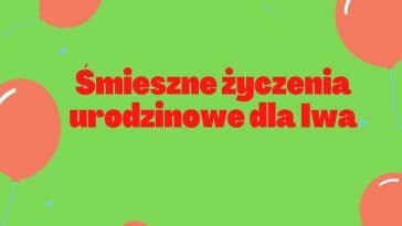 Śmieszne życzenia urodzinowe dla Iwa na zielonym tle z balonami.