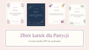 Zbiór kartek dla Patrycja